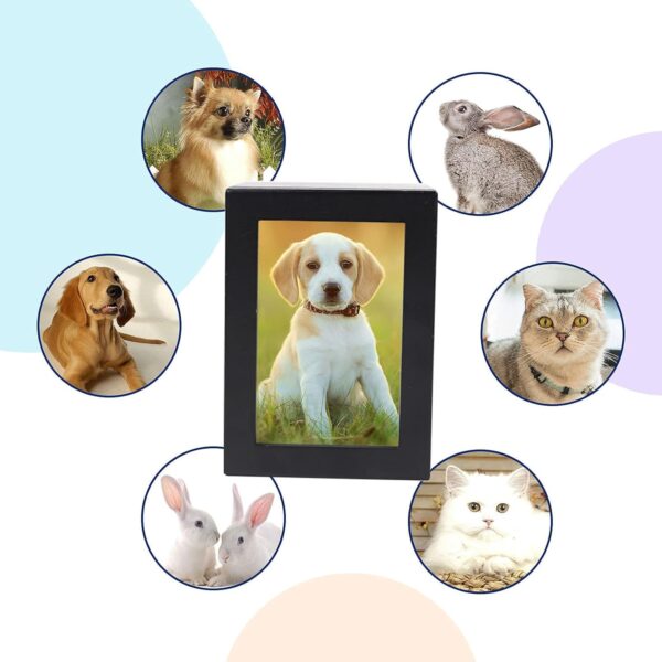 Dog Urn for Ashes,pet urns Wood Boxes Pet Photo Cremation Urn, Pet Urns, Dog Urn,urns for Pets Ashes Dogs,cat urns for Ashes, (Small)… - Image 2