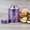 6 Inches Pet Urn for Ashes Dog Urn for Ashes Cat Urn Memorial Urn for Dogs or Cats Paw Print Keepsake Urn for Pet Laser Engraving with Meaningful Words-You Left paw Prints on My Heart - Image 5