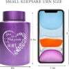 6 Inches Pet Urn for Ashes Dog Urn for Ashes Cat Urn Memorial Urn for Dogs or Cats Paw Print Keepsake Urn for Pet Laser Engraving with Meaningful Words-You Left paw Prints on My Heart - Image 4