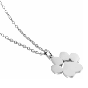 Jude Jewelers Stainless Steel Cute Cat Dog Pet Paw Style School Class Party Necklace